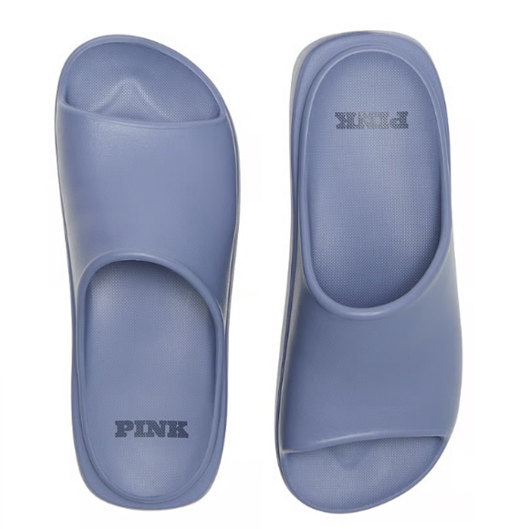 VS Pink Platform Slide Sandals Dusty Iris Size S NWT - Picture 3 of 3